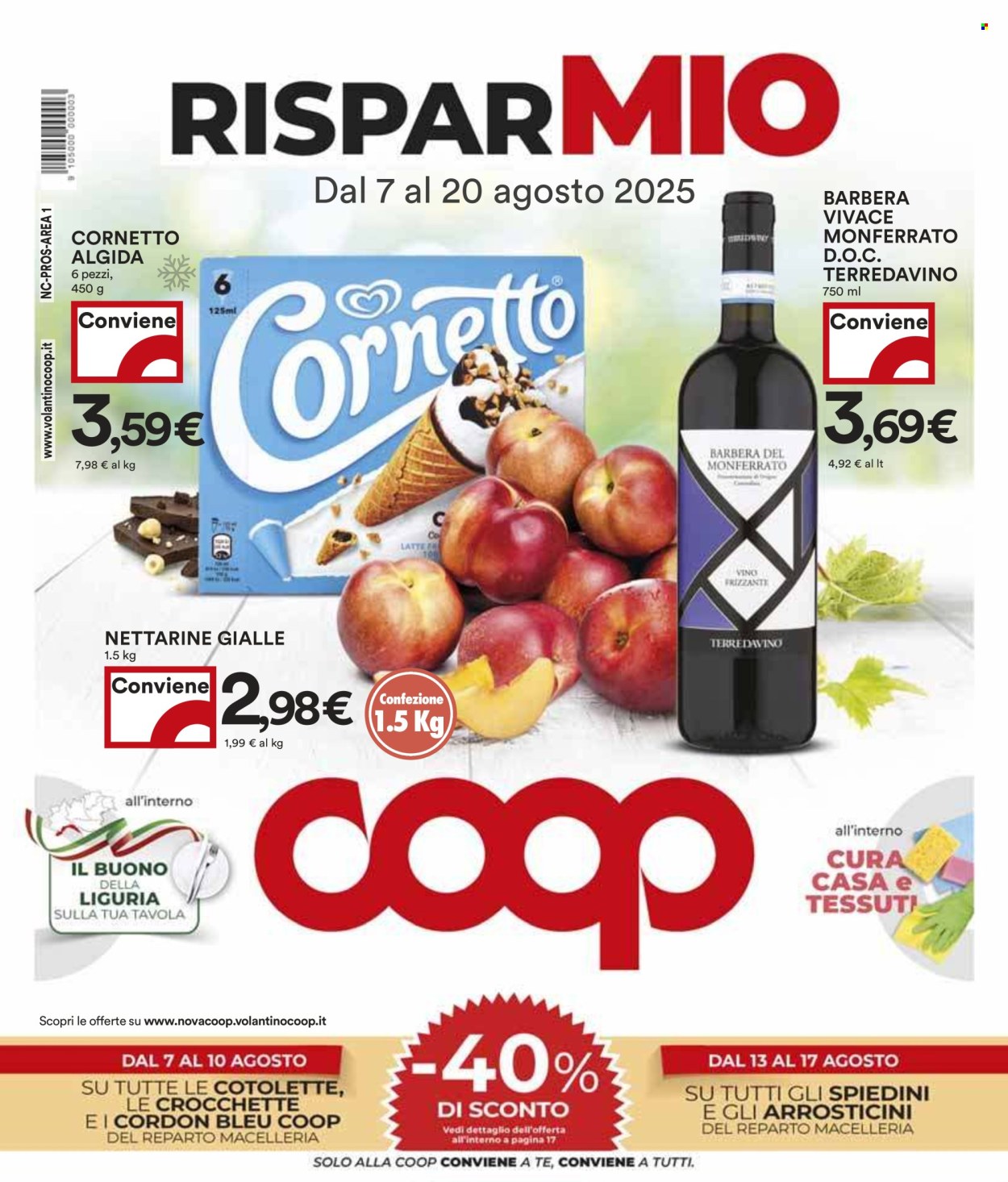 Volantino Coop - 7/8/2025 - 20/8/2025. Pagina 1