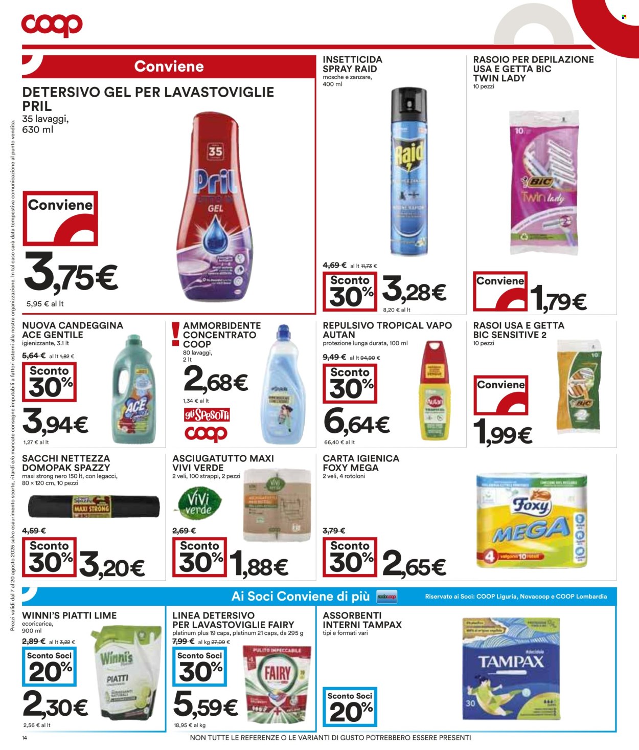 Volantino Coop - 7/8/2025 - 20/8/2025. Pagina 14