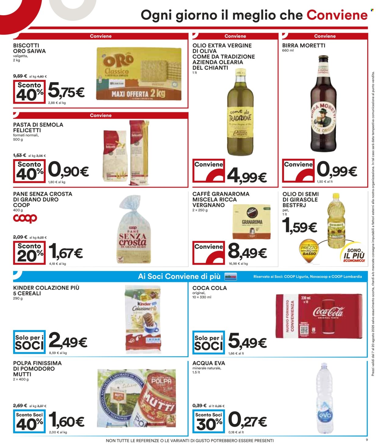 Volantino Coop - 7/8/2025 - 20/8/2025. Pagina 9