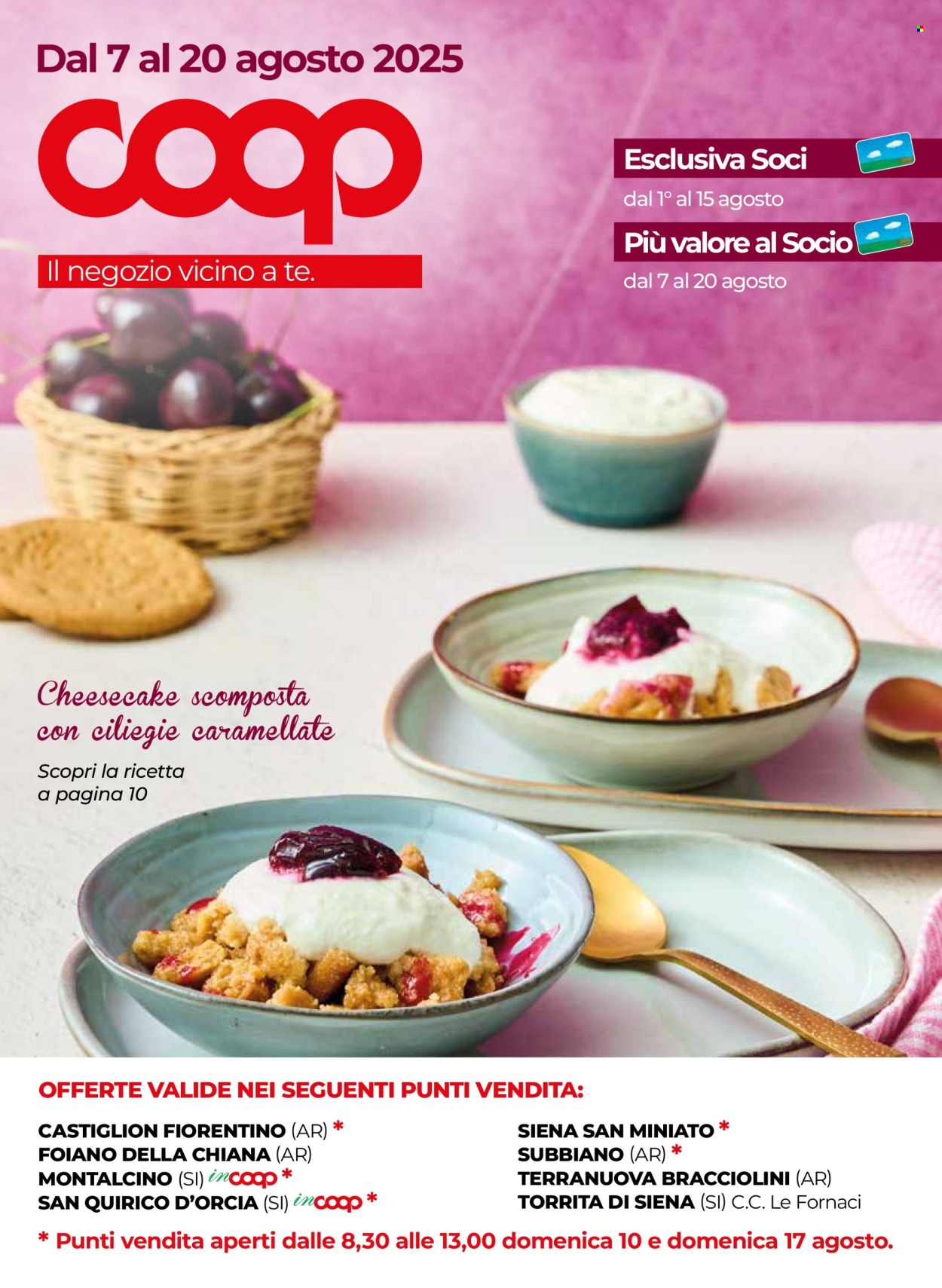 Volantino Coop - 7/8/2025 - 20/8/2025. Pagina 1