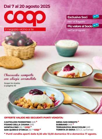 Volantino Coop - 7/8/2025 - 20/8/2025.