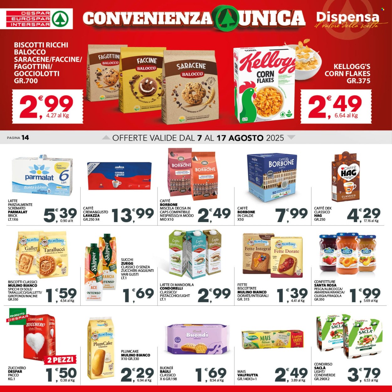 Volantino Despar - 7/8/2025 - 17/8/2025. Pagina 14