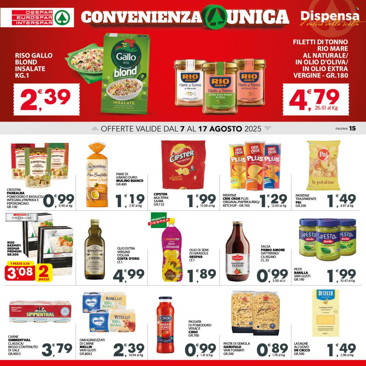 Volantino Despar - 7/8/2025 - 17/8/2025. Pagina 15