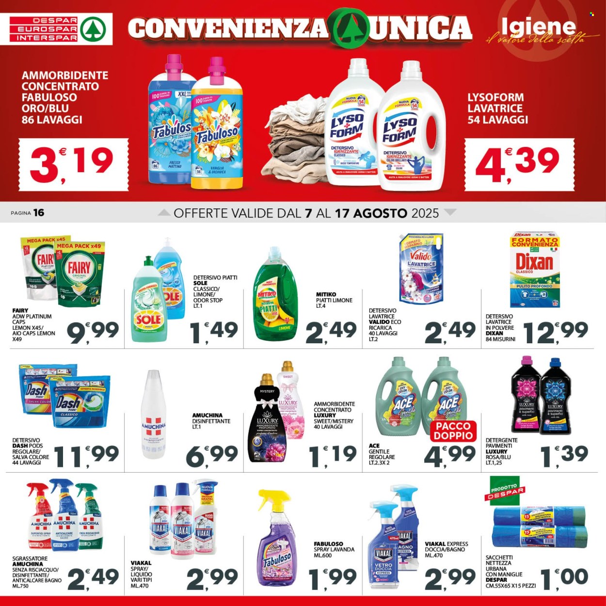 Volantino Despar - 7/8/2025 - 17/8/2025. Pagina 16