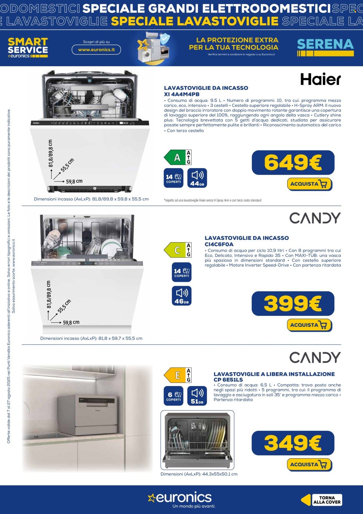 Volantino Euronics - 7/8/2025 - 27/8/2025. Pagina 9