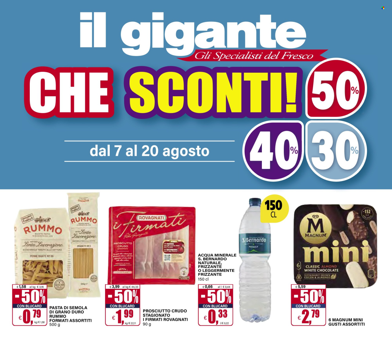 Volantino Il Gigante - 7/8/2025 - 20/8/2025. Pagina 1
