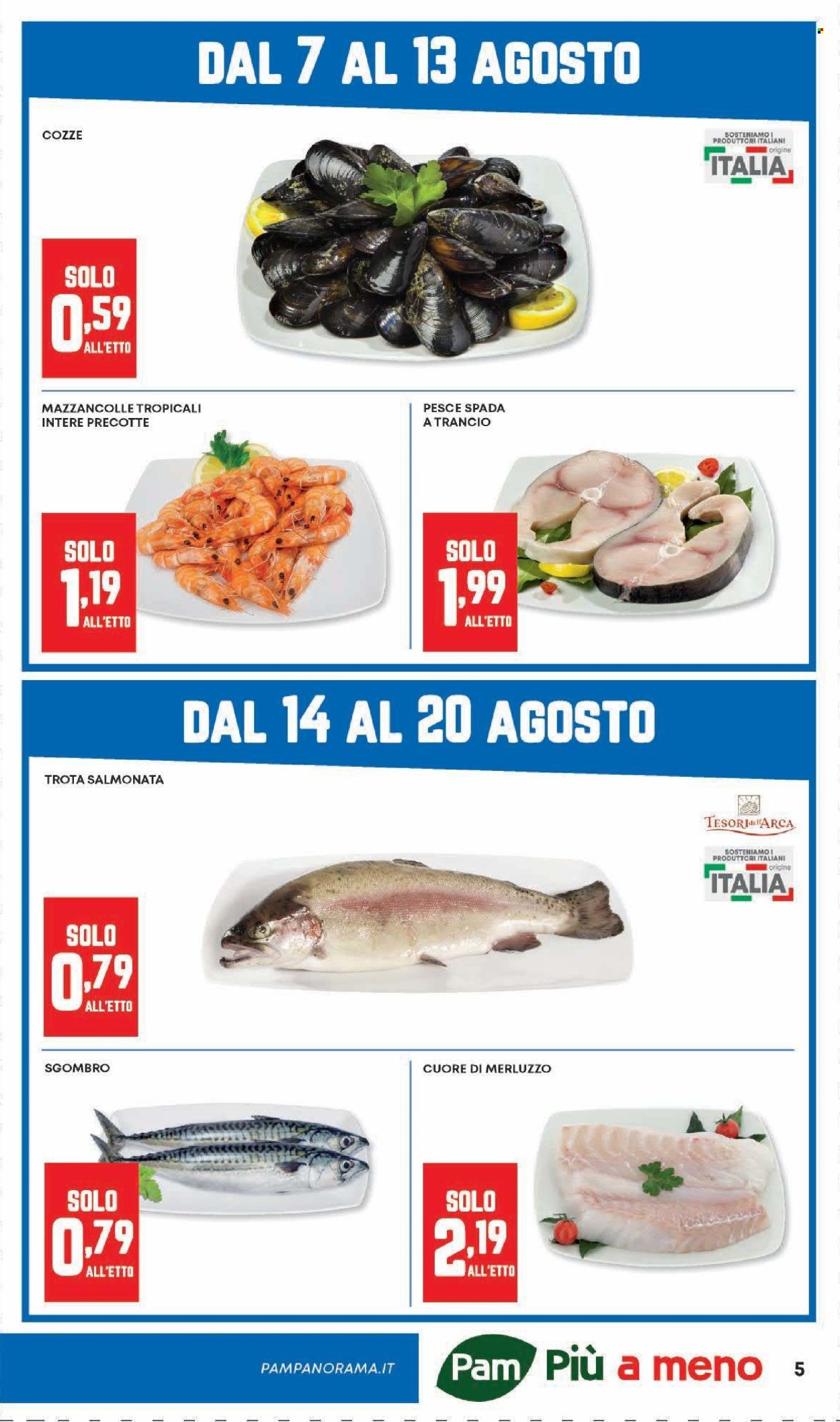 Volantino Pam Panorama - 7/8/2025 - 20/8/2025. Pagina 5