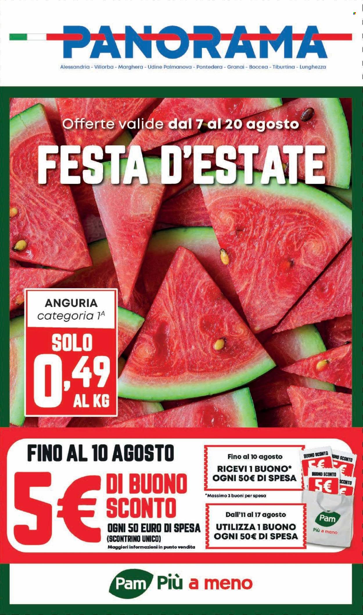 Volantino Panorama - 7/8/2025 - 20/8/2025. Pagina 1