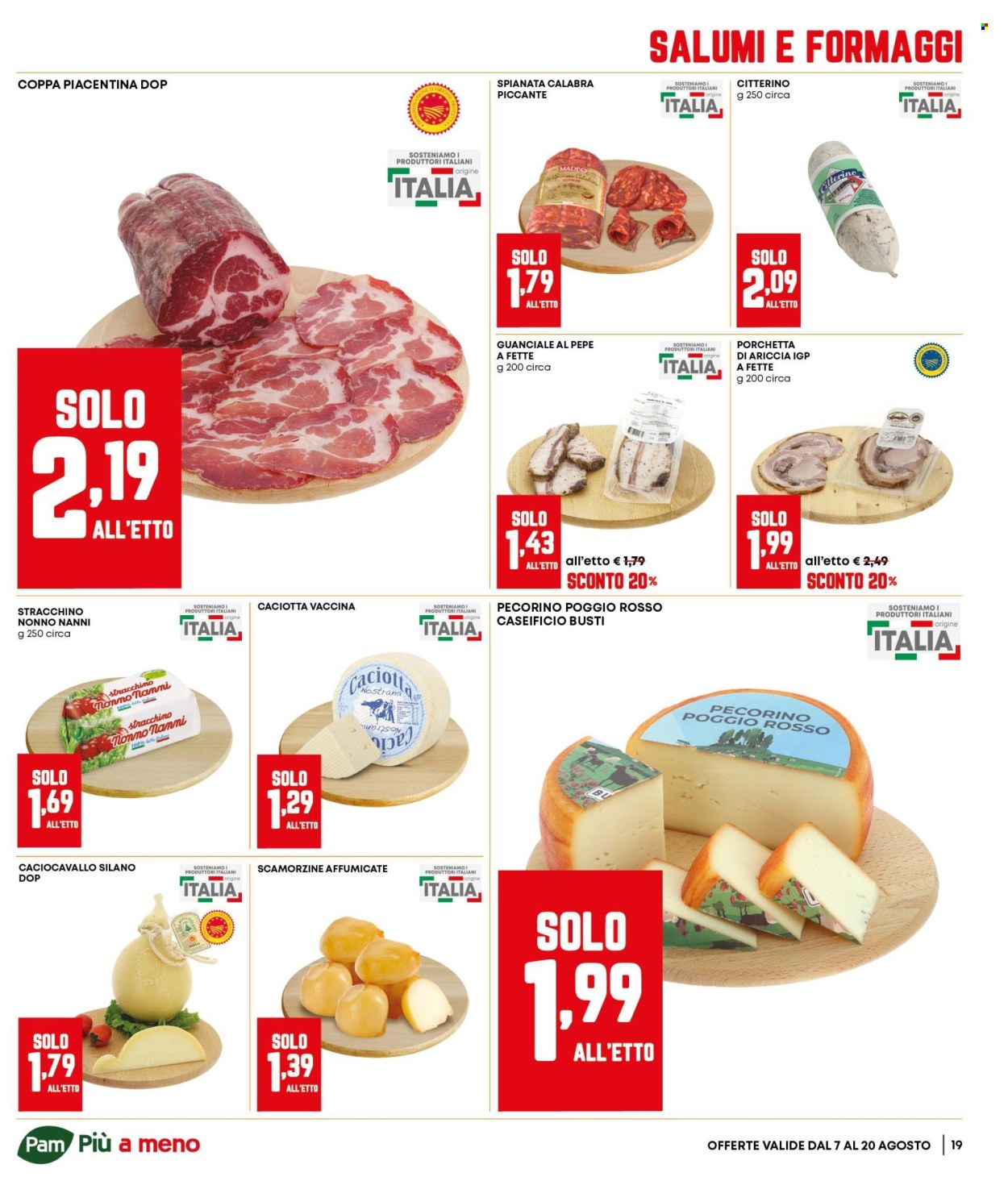 Volantino Pam Panorama - 7/8/2025 - 20/8/2025. Pagina 19