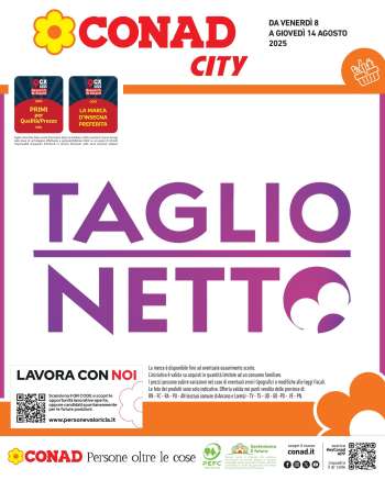 Volantino Conad - 8/8/2025 - 14/8/2025.
