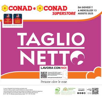 Volantino Conad Superstore - 7/8/2025 - 13/8/2025.