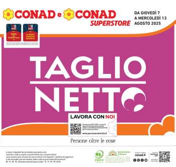 Volantino Conad Superstore - 7/8/2025 - 13/8/2025.
