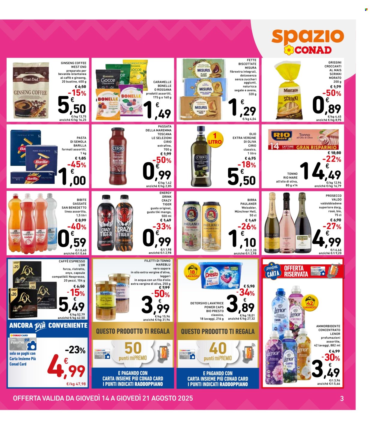 Volantino Spazio Conad - 14/8/2025 - 21/8/2025. Pagina 3