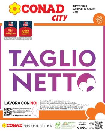 Volantino Conad City - 8/8/2025 - 14/8/2025.