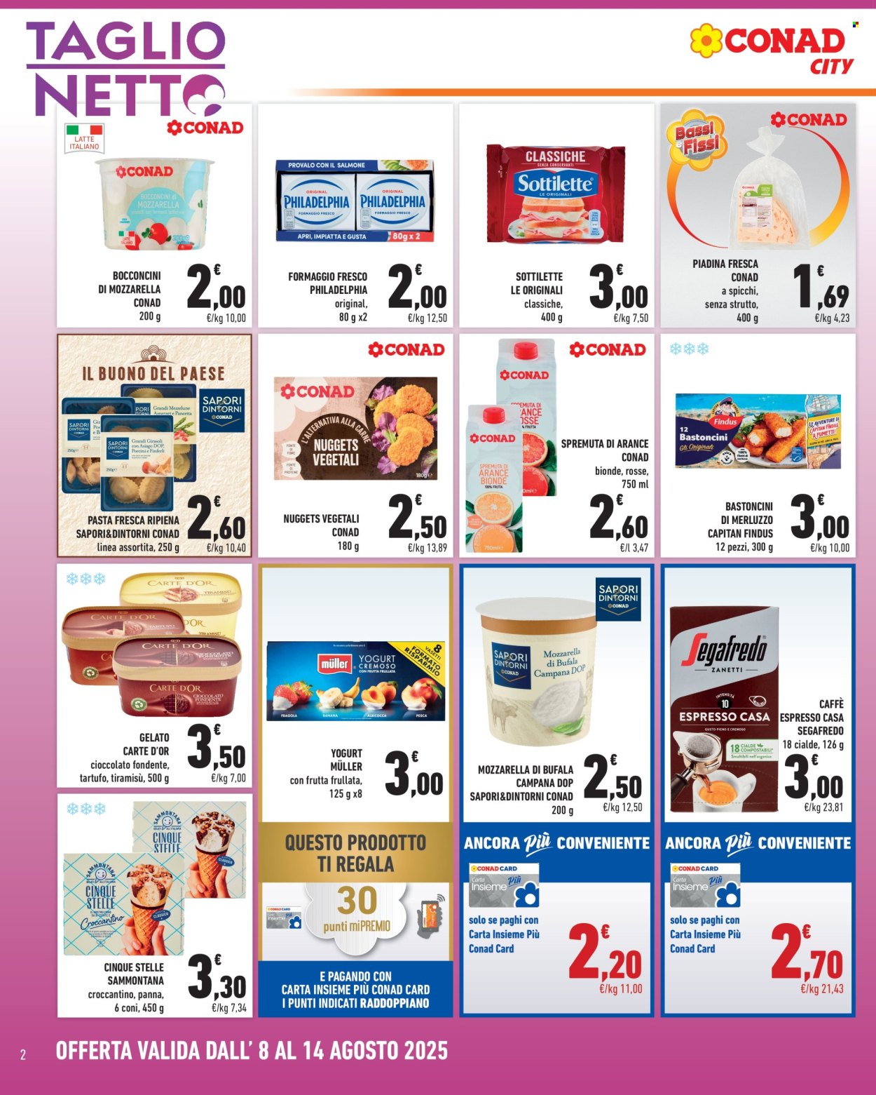 Volantino Conad City - 8/8/2025 - 14/8/2025. Pagina 2