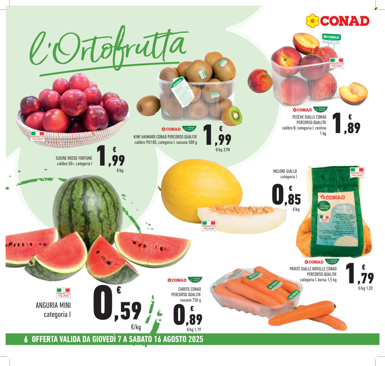 Volantino Conad - 7/8/2025 - 16/8/2025. Pagina 6