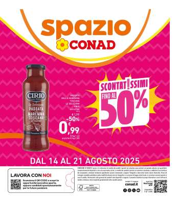 Volantino Spazio Conad - 14/8/2025 - 21/8/2025.