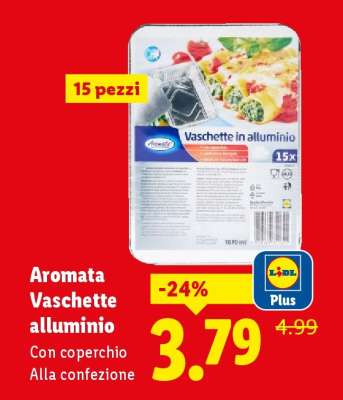 Aromata Vaschette alluminio