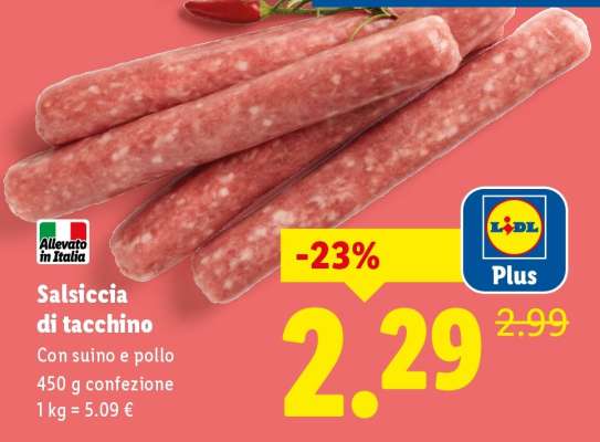 Salsiccia di tacchino