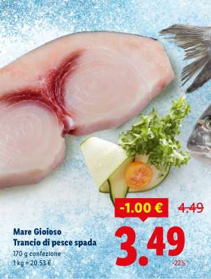 Mare Gioioso Trancio di pesce spada