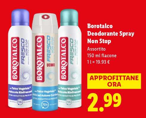 Borotalco Deodorante Spray Non Stop