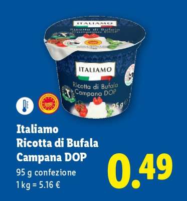 Italiamo Ricotta di bufala campana DOP