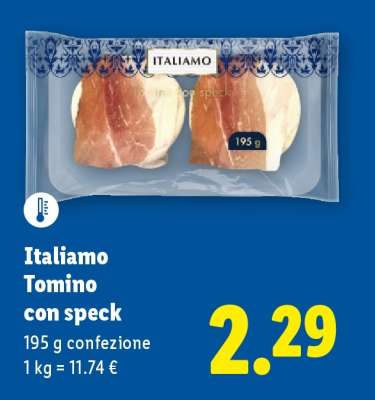 Italiamo Tomino con speck