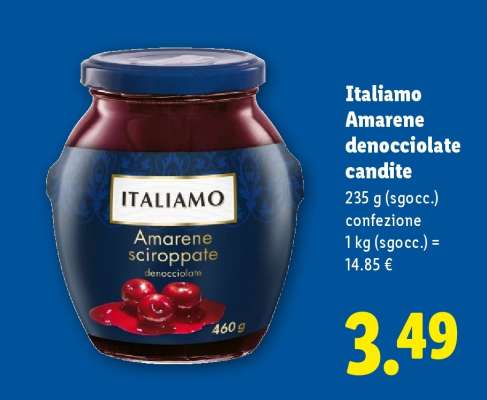 Italiamo Amarene denocciolate candite
