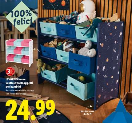 LIVARNO home Scaffale portaggetti per bambini