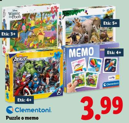 Clementoni Puzzle o memo