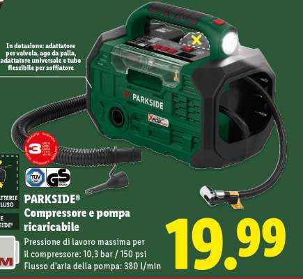 PARKSIDE® Compressore e pompa ricaricabile