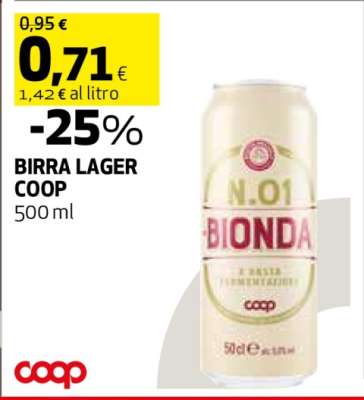 BIRRA LAGER COOP