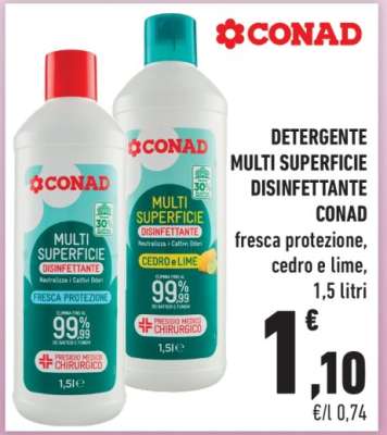 DETERGENTE MULTI SUPERFICIE DISINFETTANTE CONAD