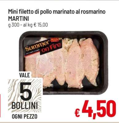 Mini filetto di pollo marinato al rosmarino MARTINI