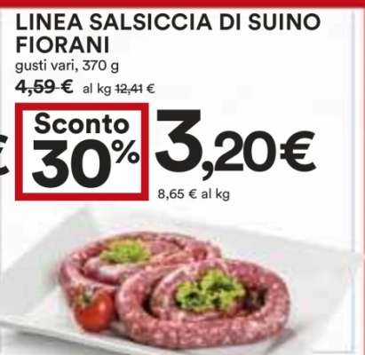 Linea Salsiccia di Suino Fiorani