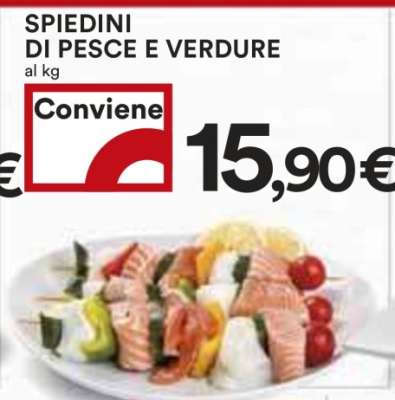 SPIEDINI DI PESCE E VERDURE