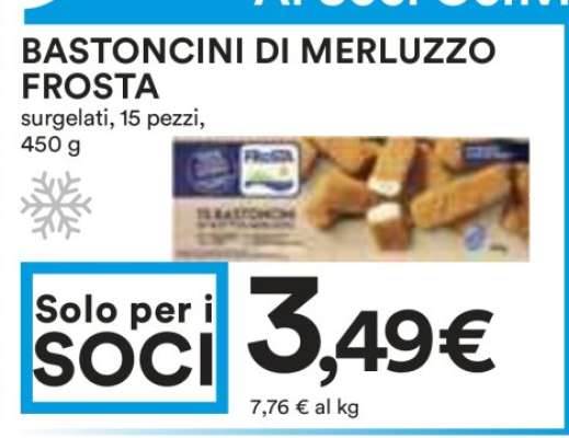 BASTONCINI DI MERLUZZO FROSTA