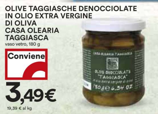 OLIVE TAGGIASCHE DENOCIOCLATE IN OLIO EXTRA VERGINE DI OLIVA CASA OLEARIA TAGGIASCA