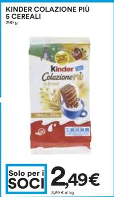 KINDER COLAZIONE PIÙ 5 CEREALI