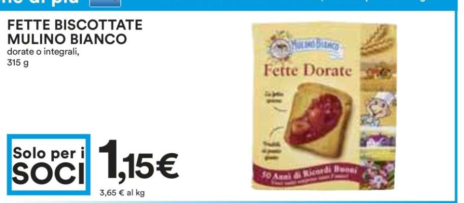 Fette Biscottate Mulino Bianco