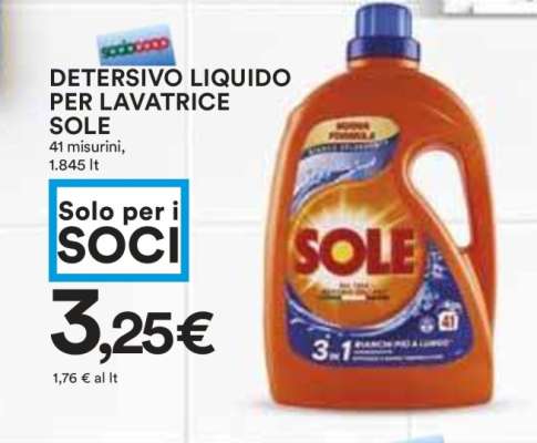 Detersivo Liquido per Lavatrice Sole