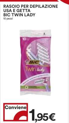 Rasoio per depilazione usa e getta BIC Twin Lady