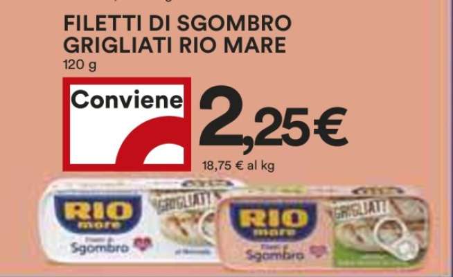 FILETTI DI SGOMBRO GRIGLIATI RIO MARE