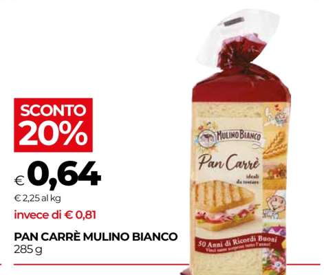 Pan Carrè Mulino Bianco