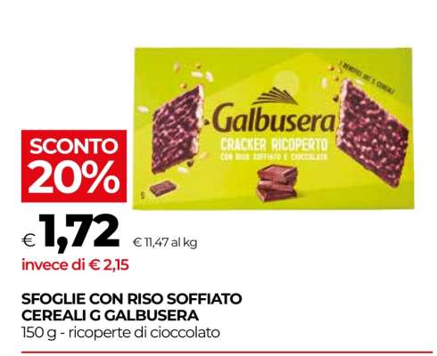SFOGLIE CON RISO SOFFIATO CEREALI G GALBUSERA