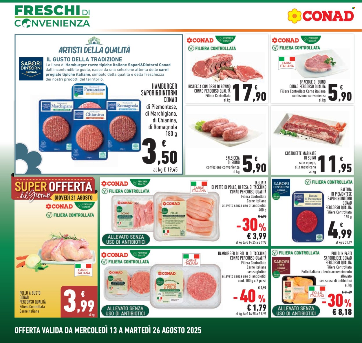 Volantino Conad - 13/8/2025 - 26/8/2025. Pagina 2