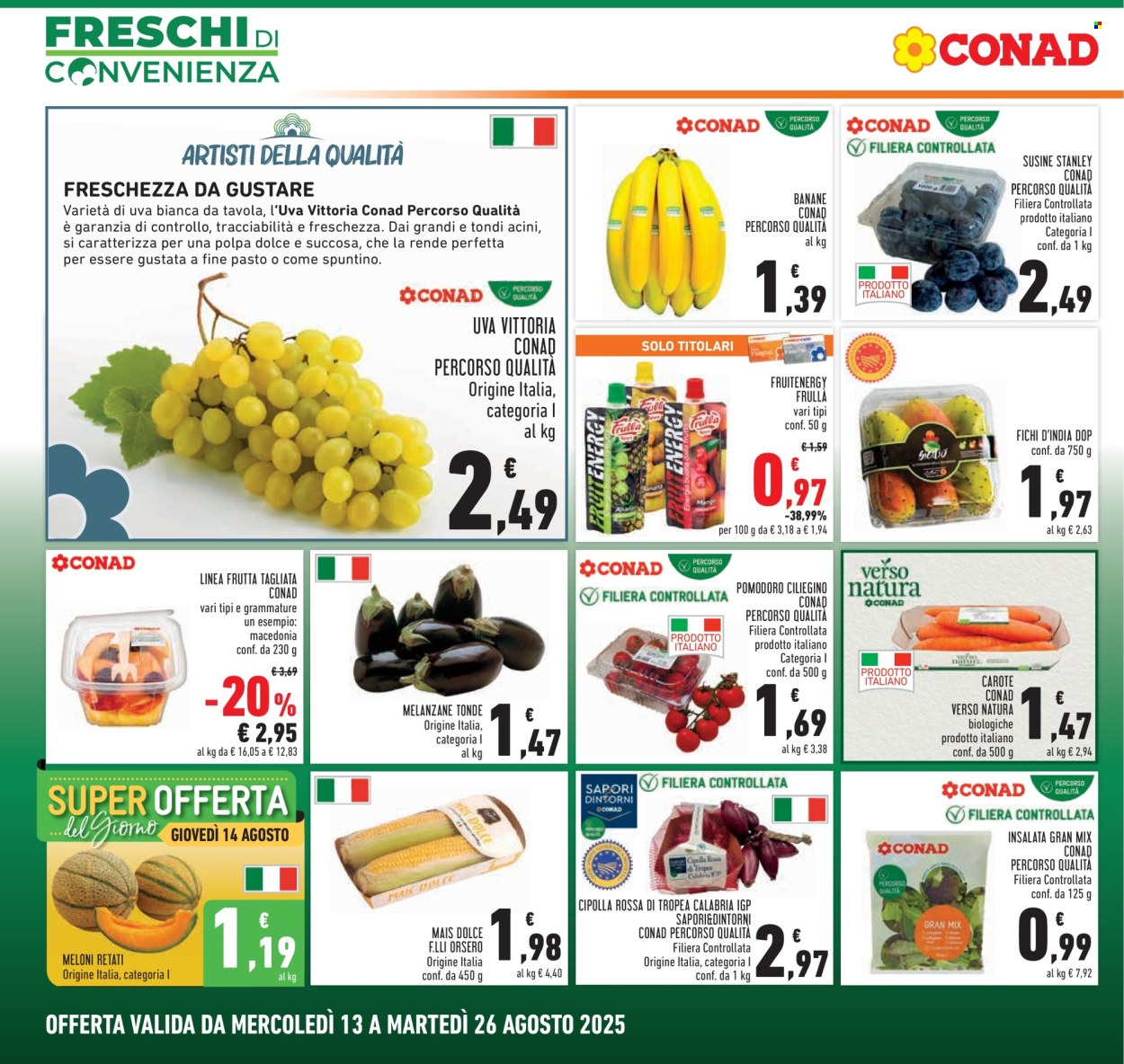 Volantino Conad - 13/8/2025 - 26/8/2025. Pagina 4