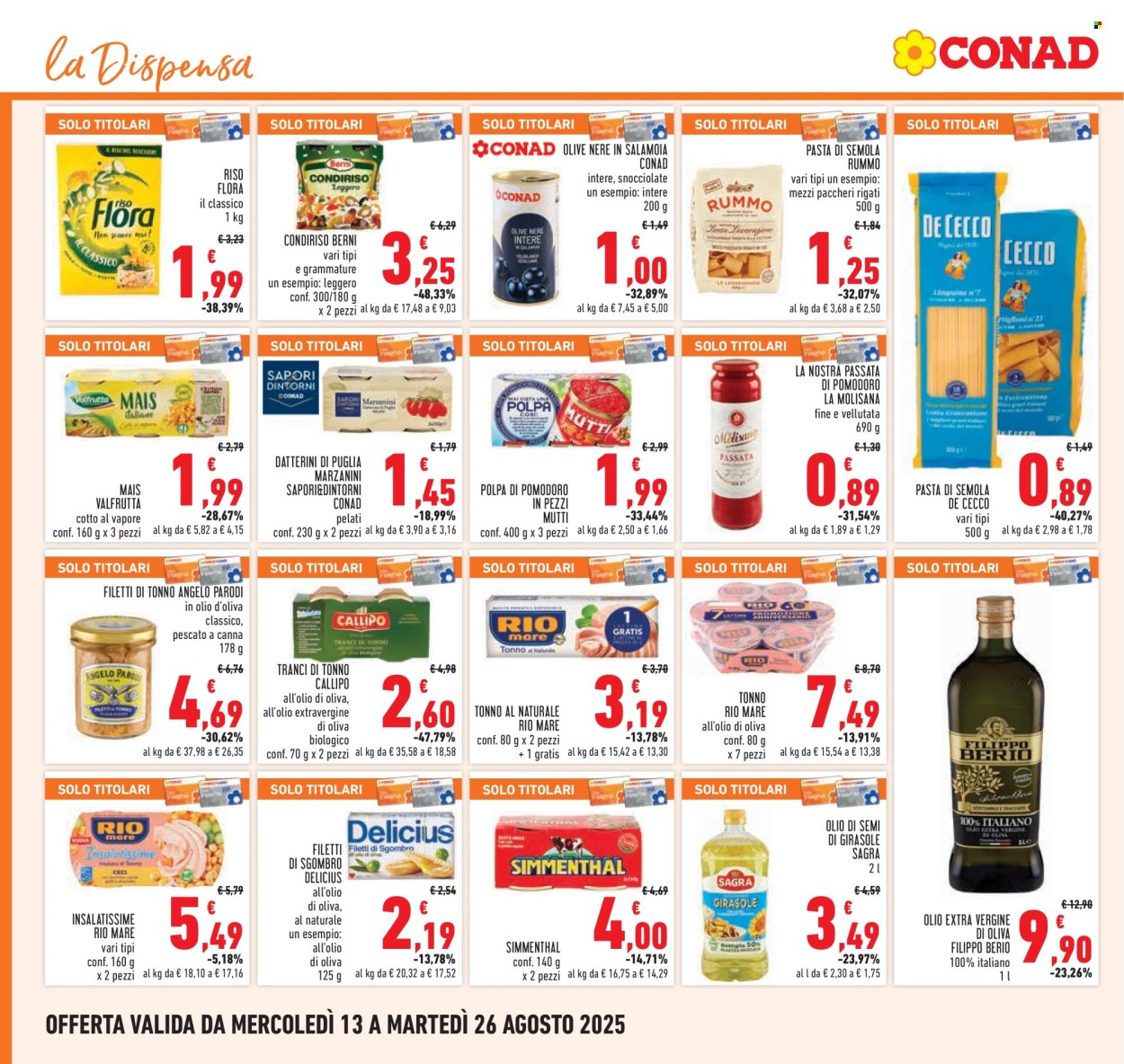 Volantino Conad - 13/8/2025 - 26/8/2025. Pagina 12