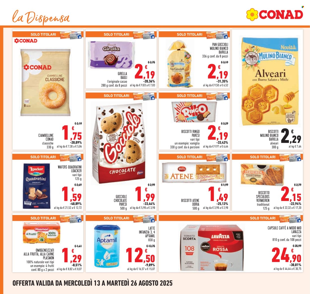 Volantino Conad - 13/8/2025 - 26/8/2025. Pagina 14