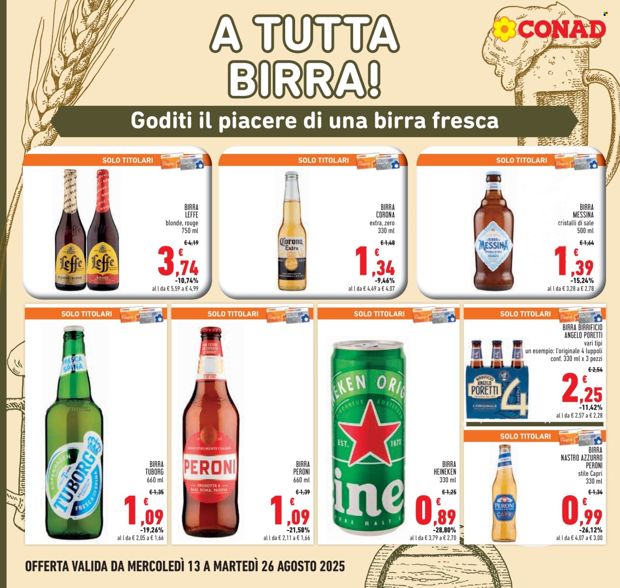 Volantino Conad - 13/8/2025 - 26/8/2025. Pagina 16